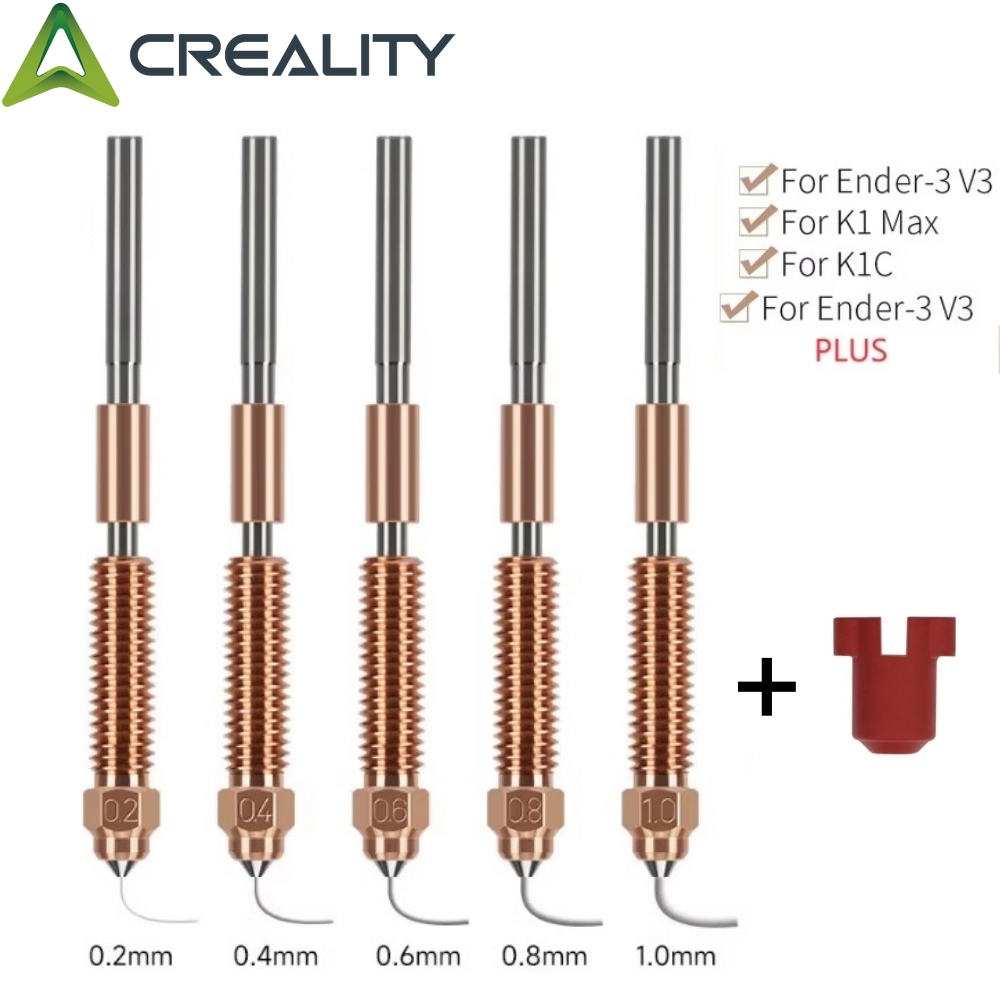 Ender 3 Upgrade Kit - K1C_K1ครีเอที Max_Ender-3 V3ชุดหัวฉีดแบบสลับเร็วยูนิคอร์นติดตั้งได้รวดเร็ววัสดุการพิมพ์อัตราการไหลสูง