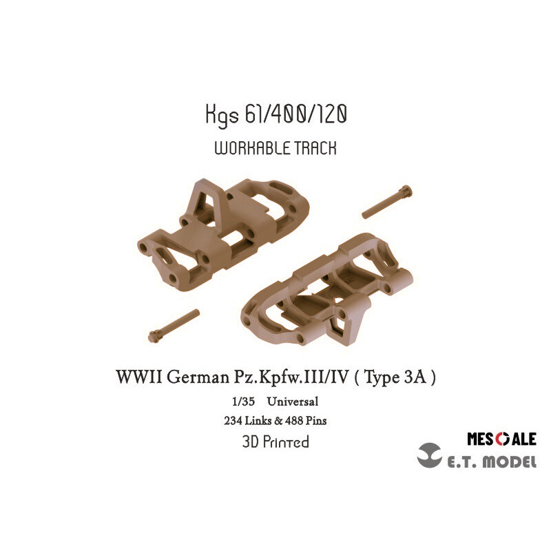 3D Printing App - ET 1/35 P35-020 รถถังเยอรมัน Pz.Kpfw.III/IV (รุ่น
