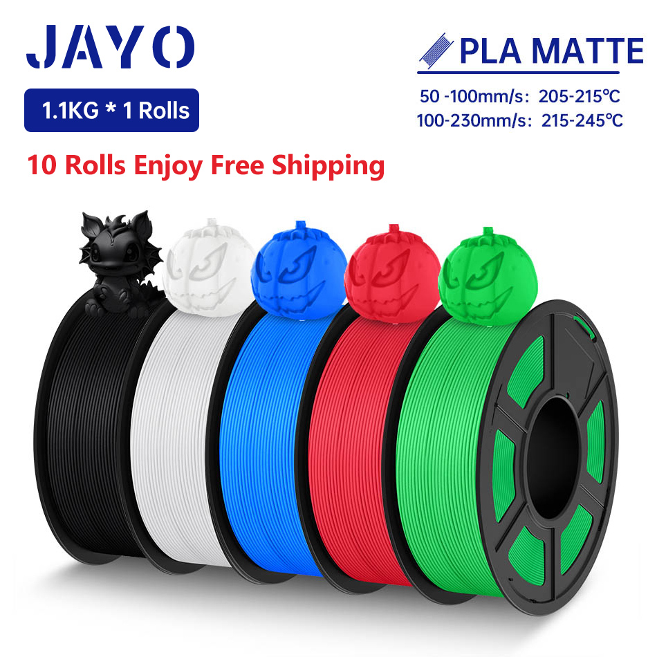 3D Printing Nylon - Jayo ฟิลาเมนต์สำหรับเครื่องพิมพ์3D PLA Matte 1.75mm, ฟิลาเมนต์3D