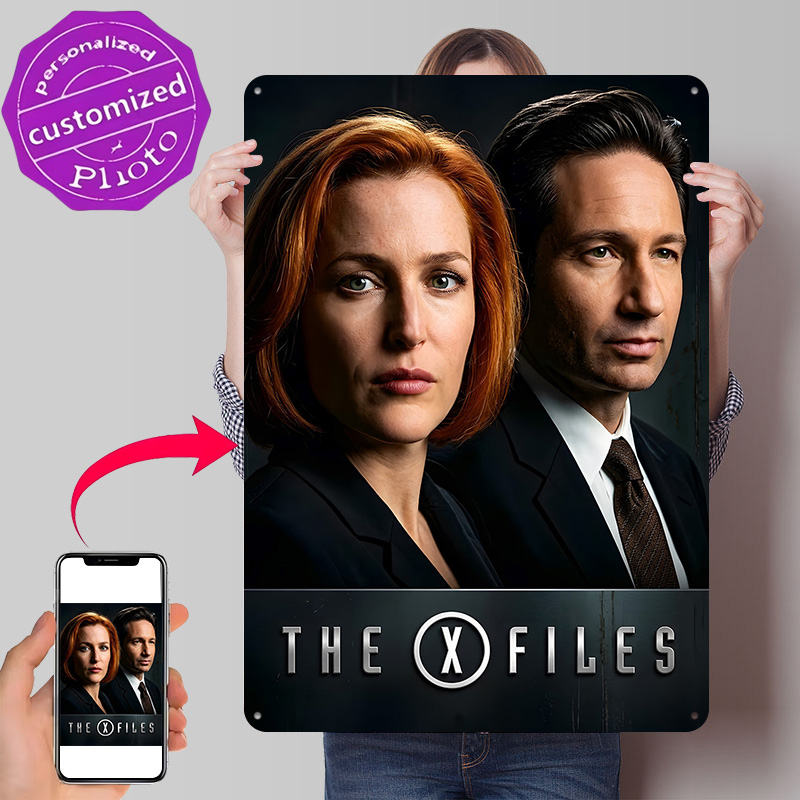 3D Printing File Free - โปสเตอร์ภาพยนตร์ X-Files แบบเรโทร พิมพ์ลาย 3 มิติ