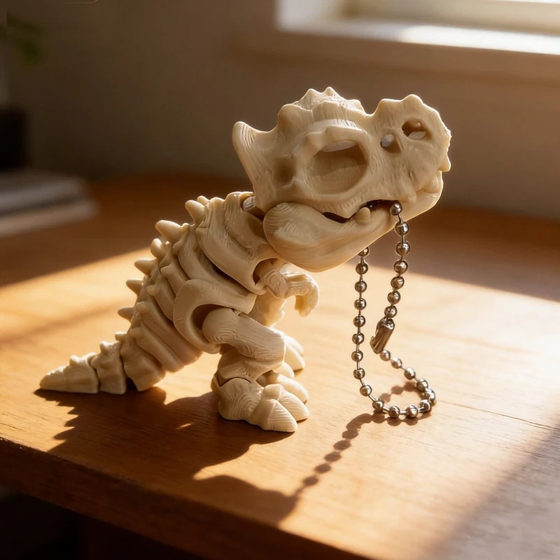 3D Printing Joints - โมเดลโครงกระดูกไทแรนโนซอรัสเร็กซ์ที่พิมพ์ด้วยเทคโนโลยี 3D – ข้อต่อหมุนได้ ของตกแต่ง ของขวัญไดโนเสาร์สำหรับวันเกิดเด็ก,