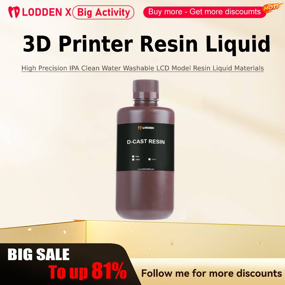 3D Printing House Machine - Lodden 3D เครื่องพิมพ์เรซิ่น Liquid 385/405nm ความแม่นยําสูง