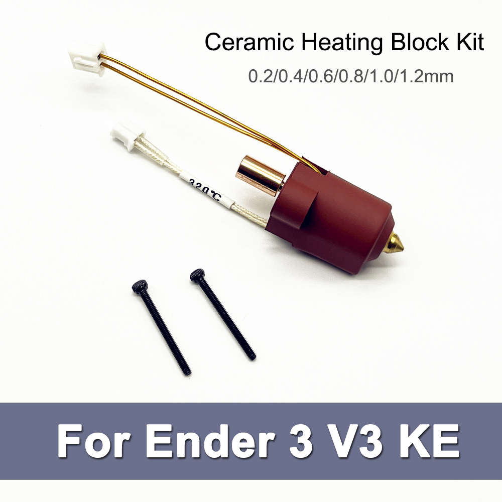 Ender 3 Upgrade Kit - ชุดอุปกรณ์ฮ็อตเอนด์สำหรับเครื่องพิมพ์สามมิติ Ender 3 V3 KE พร้อมบล็อกทำความร้อนเซรามิก