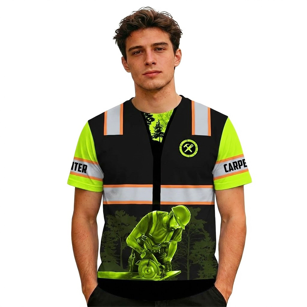 3D Printing Engineer - เสื้อยืดท็อปแบบตัวสั้นพิมพ์ลาย3D สำหรับผู้ชายชุดวิศวกรไม้ชุดเสื้อเซฟตี้ทำงานฤดูร้อนเสื้อยืดแฟชั่นแนวสตรีทเสื้อคอกลม