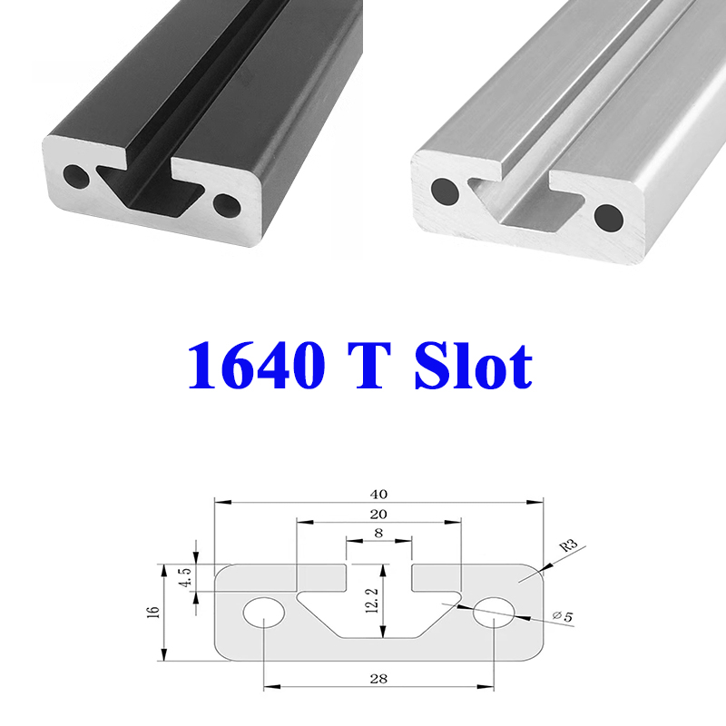 3D Printer Enclosure Frame - 1ชิ้น1640โครงอลูมิเนียมมาตรฐานยุโรปรางเชิงเส้น1640 T สำหรับเครื่องพิมพ์3D CNC ปรับแต่งได้