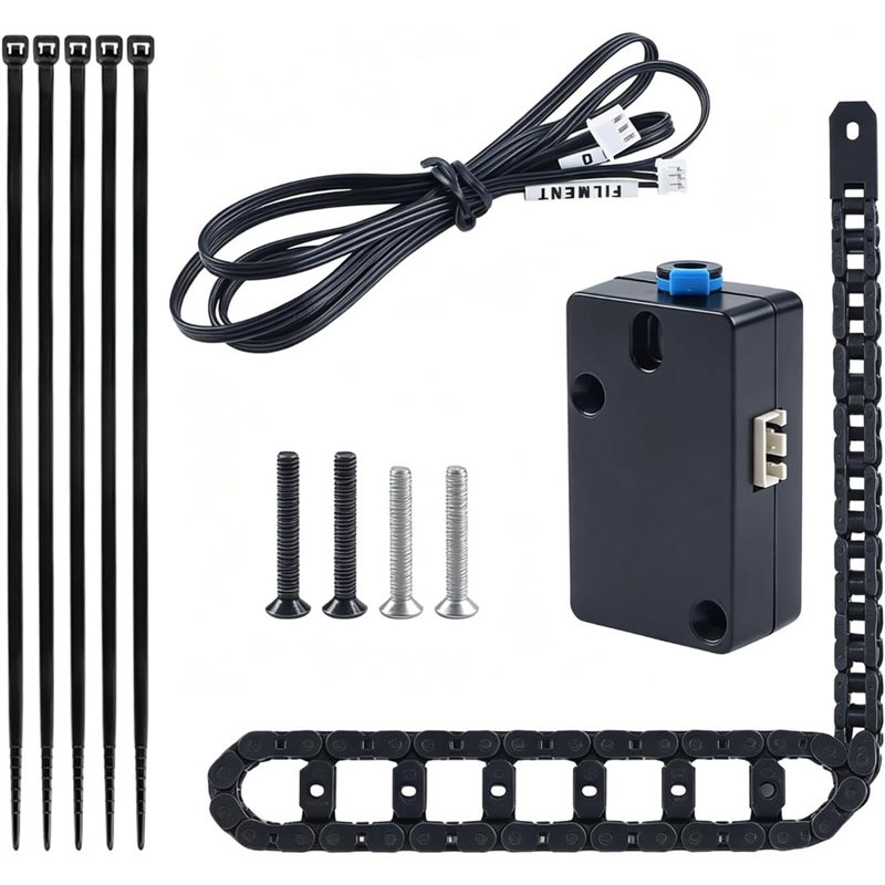 Filament Runout Sensor - โซ่ลากสายไฟและเซ็นเซอร์วัดระยะสายไฟสำหรับเครื่อง CNC รุ่น K1 Max -
