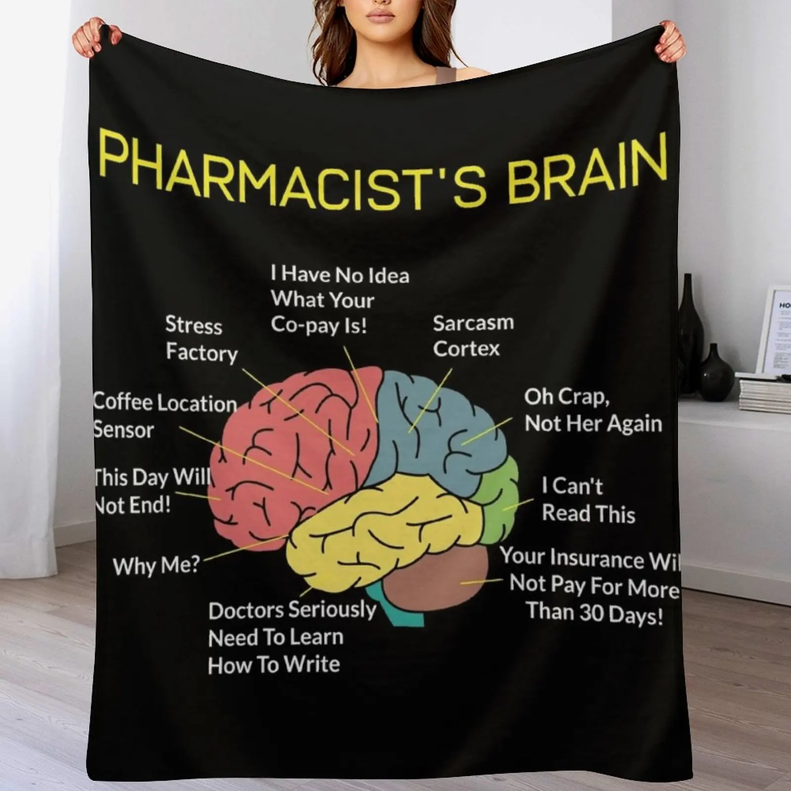 3D Printing In Pharmacy - เสื้อยืดลายเภสัชกรสุดฮา พร้อมผ้าห่มนุ่มหรูหราสำหรับโซฟาและเตียง