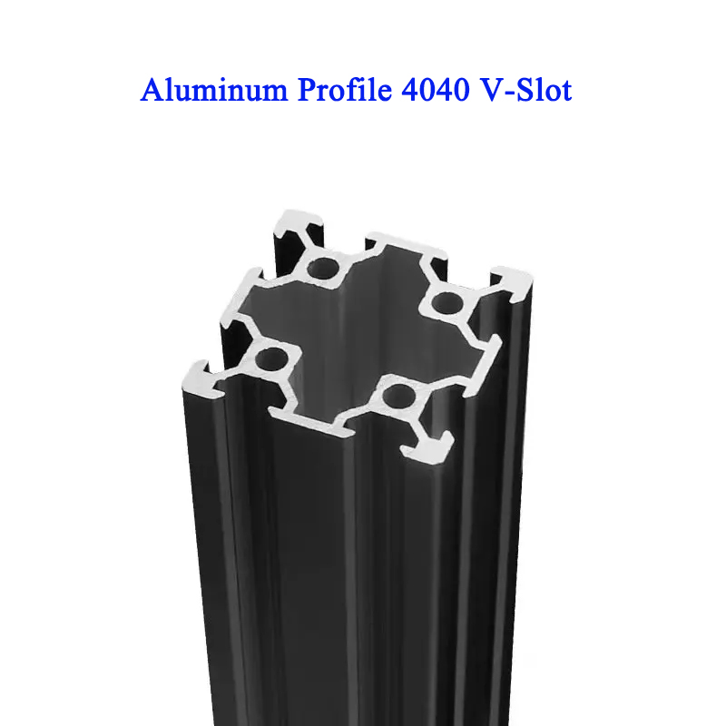 3D Printer Enclosure Frame - 1ชิ้น4040 V-สล็อต4040 V สีดำขั้วบวกอะลูมิเนียมออกซิเดชันโปรไฟล์รางเชิงเส้นมาตรฐานยุโรปสำหรับเครื่องพิมพ์3D CNC