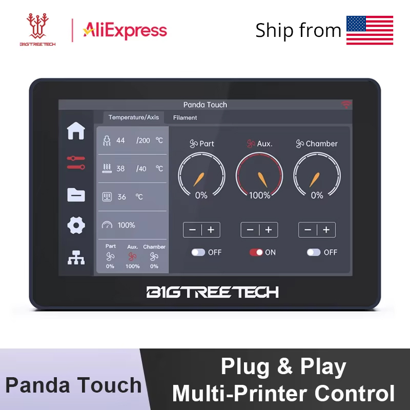 3D Printing Output - หน้าจอสัมผัส BIGTREETECH Panda 5 ''จอแสดงผลสําหรับ Bambu