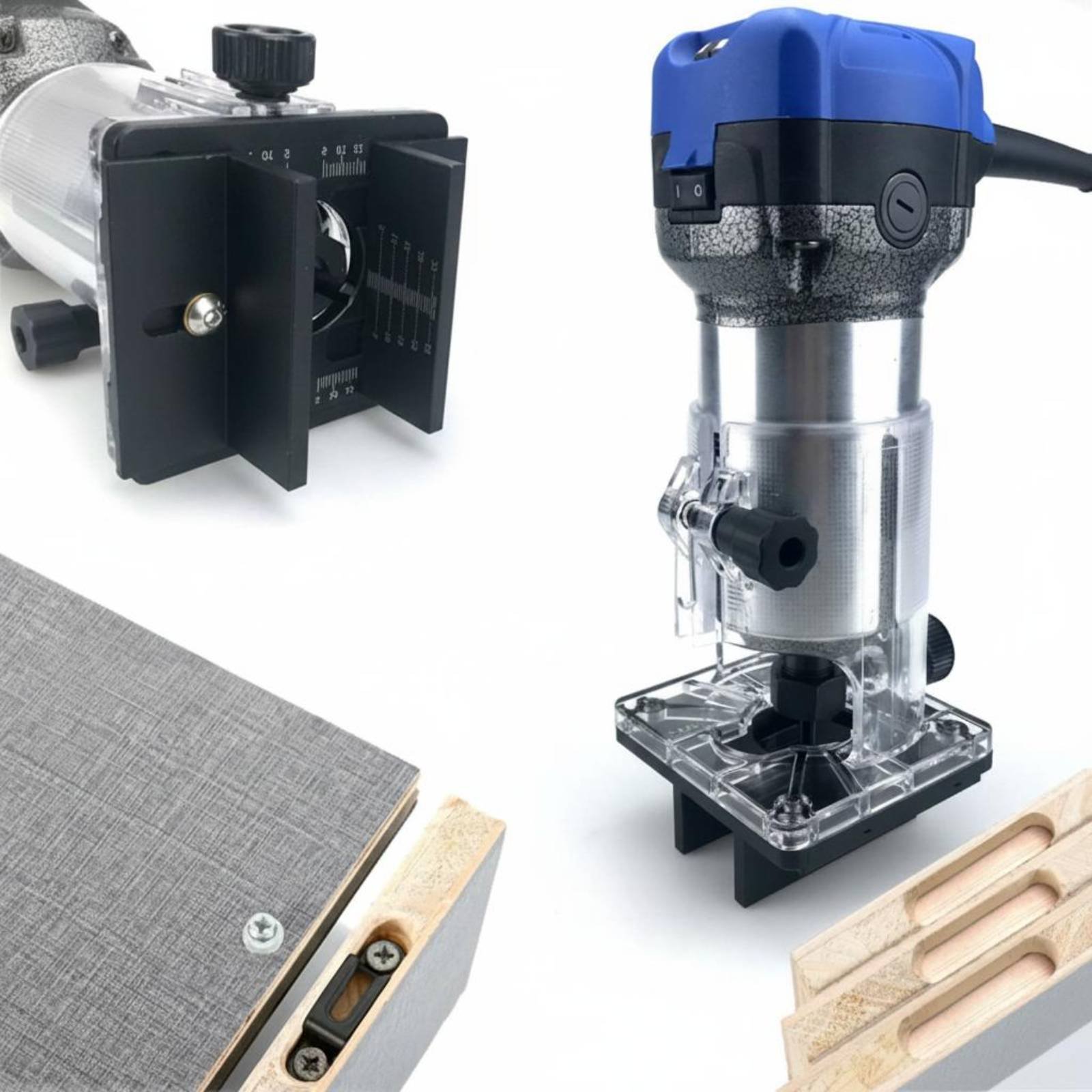 Build Plate - ฐานเราเตอร์แบบปรับได้ 65 มม. ใช้ได้กับแผ่นฐานเราเตอร์ไม้ อุปกรณ์เสริมเครื่องมือ สำหรับงานเราเตอร์ที่แม่นยำ