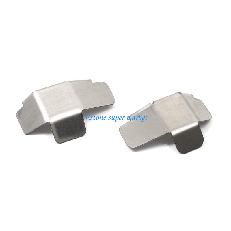 Build Plate - 090B ชุดแผ่นกันลื่นด้านหน้าด้านหลังเป็นสแตนเลสขัดเงาสำหรับรถรุ่น YK4061, ฝาครอบแชสซีสำหรับเส้นทางหินและเส้นทางขรุขระ