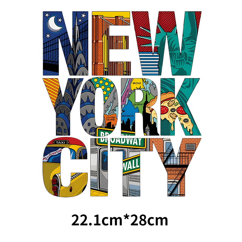 New York ตัวอักษร DTF ความร้อน - 3D Printing York บทวิจารณ์และราคา