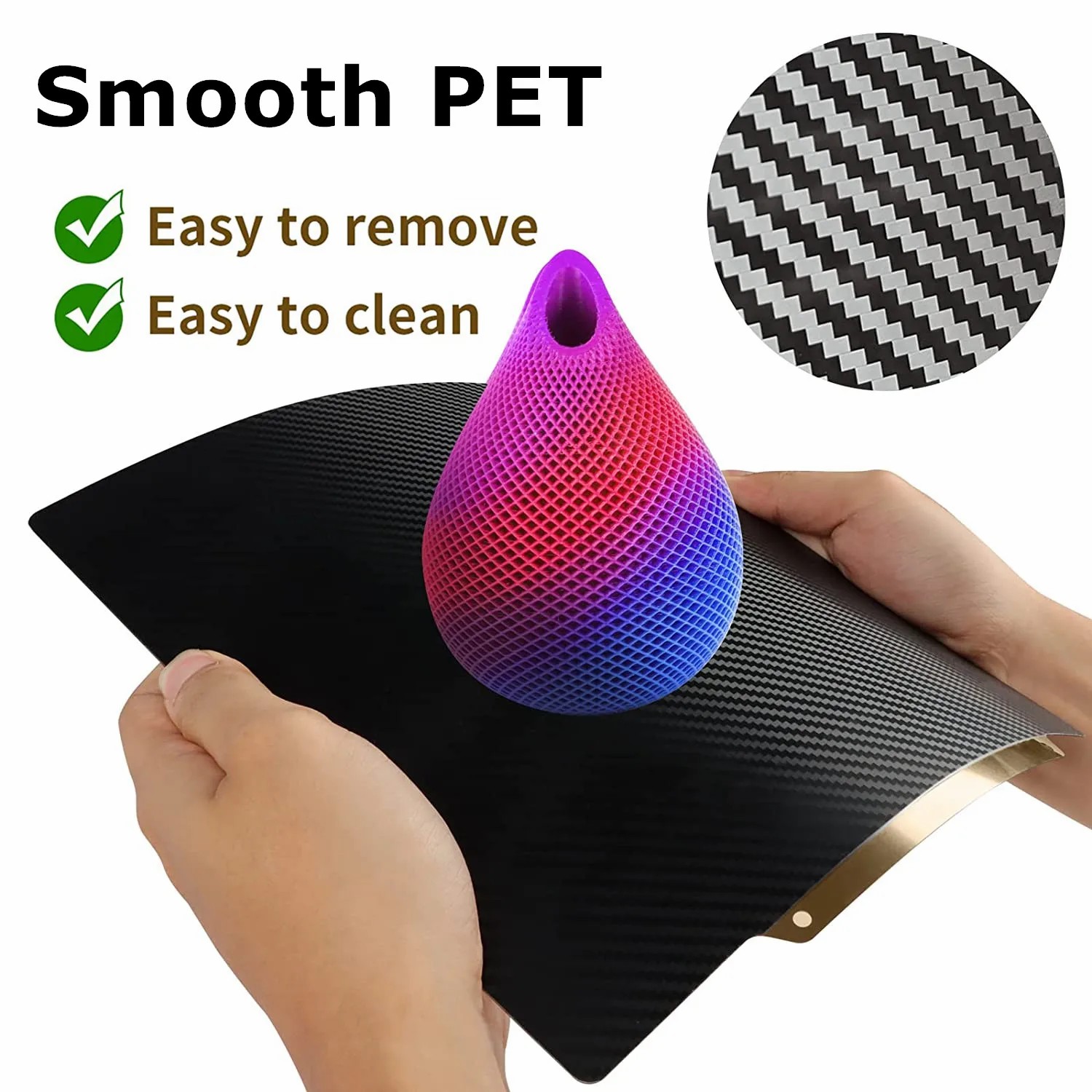 แผ่นเหล็กสปริง PET + PEI สองด้ - 3D Printer Bed Spring บทวิจารณ์และราคา