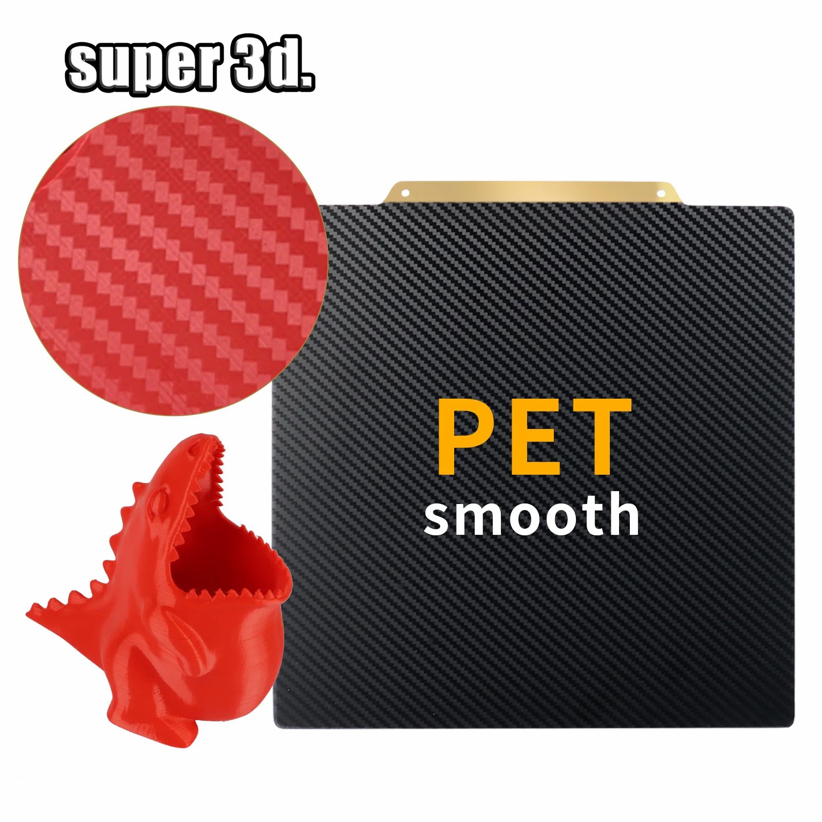 แผ่นเหล็กสปริง PET + PEI สองด้ - 3D Printer Bed Spring บทวิจารณ์และราคา