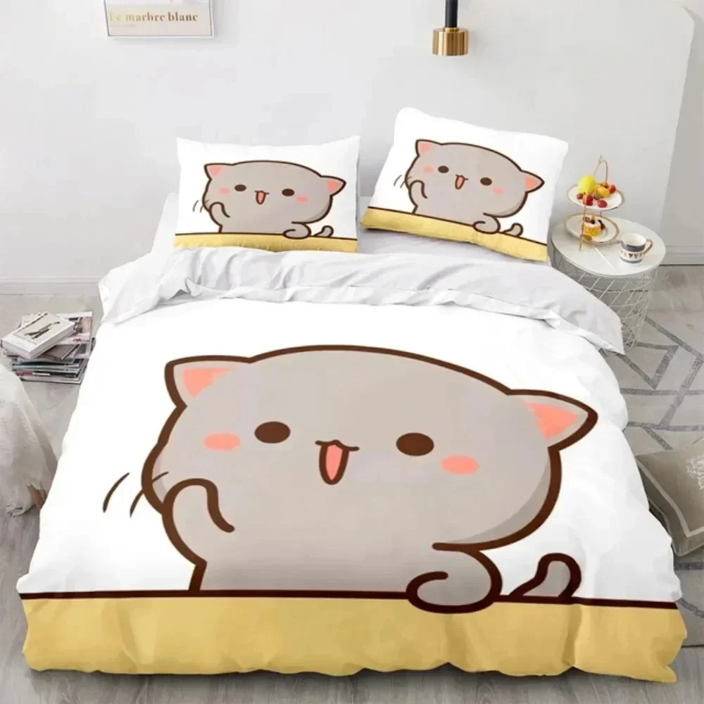 ชุดเครื่องนอนลายการ์ตูนแมวพีช  - 3D Printing Quilting บทวิจารณ์และราคา