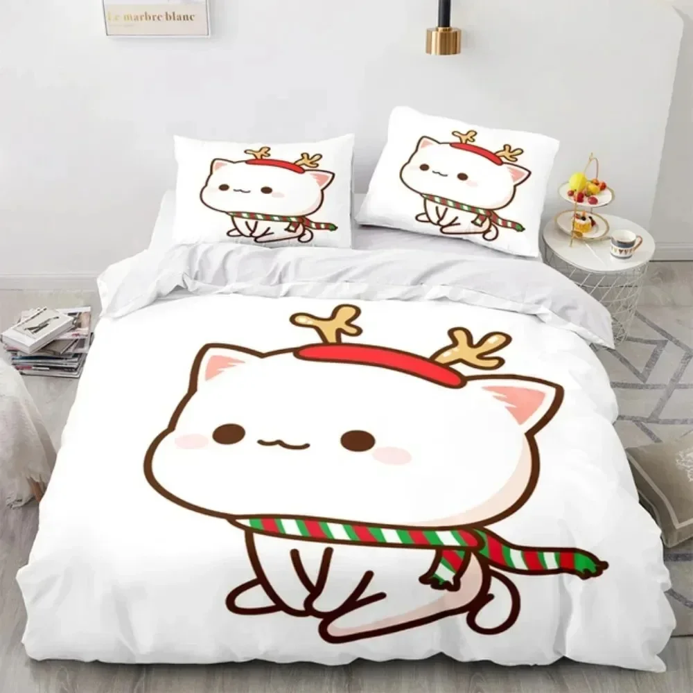 ชุดเครื่องนอนลายการ์ตูนแมวพีช  - 3D Printing Quilting บทวิจารณ์และราคา