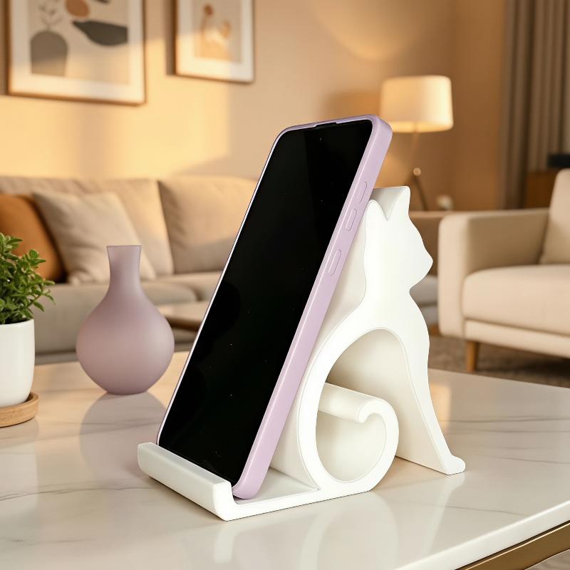 ขาตั้งโทรศัพท์ตั้งโต๊ะรูปแมวแล - 3D Printing Desk บทวิจารณ์และราคา