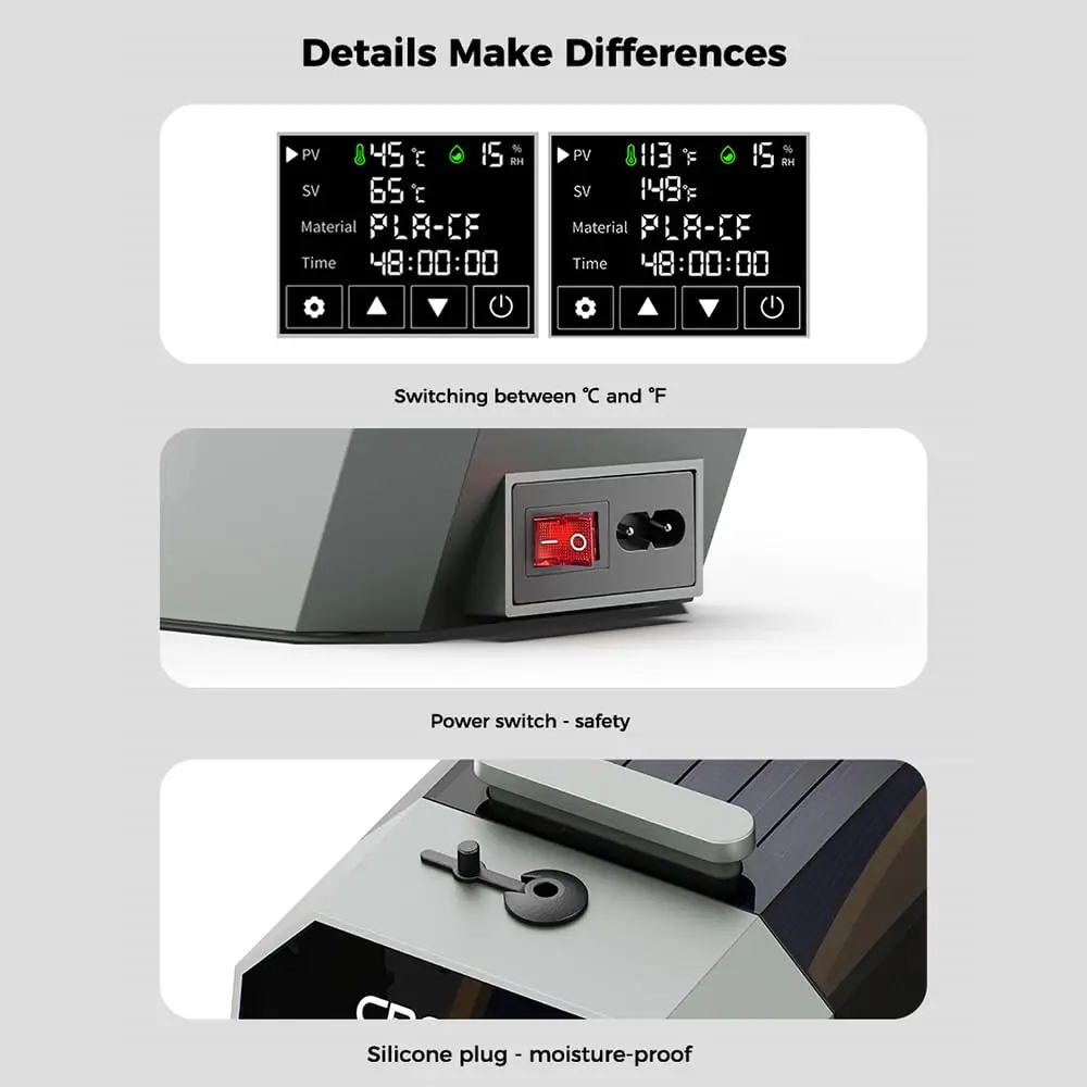 เครื่องอบเส้นพลาสติก Creality  - 3D Printing Deck Box บทวิจารณ์และราคา