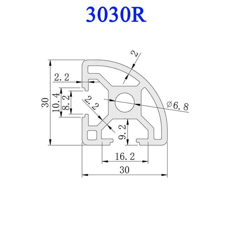1PC 3030R มาตรฐานยุโรปอลูมิเนี - 3D Printer Enclosure Frame บทวิจารณ์และราคา