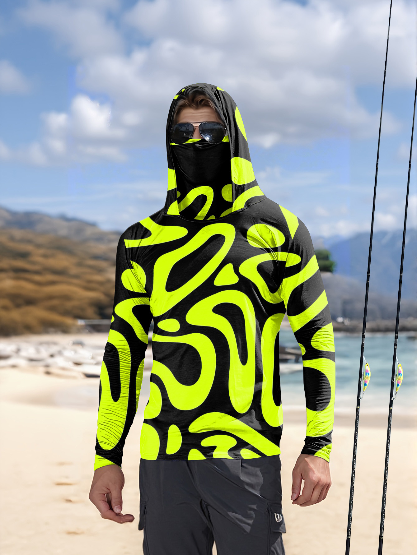 เสื้อเชิ้ตแขนยาวผู้ชายสไตล์ใหม - 3D Printing Kpop บทวิจารณ์และราคา