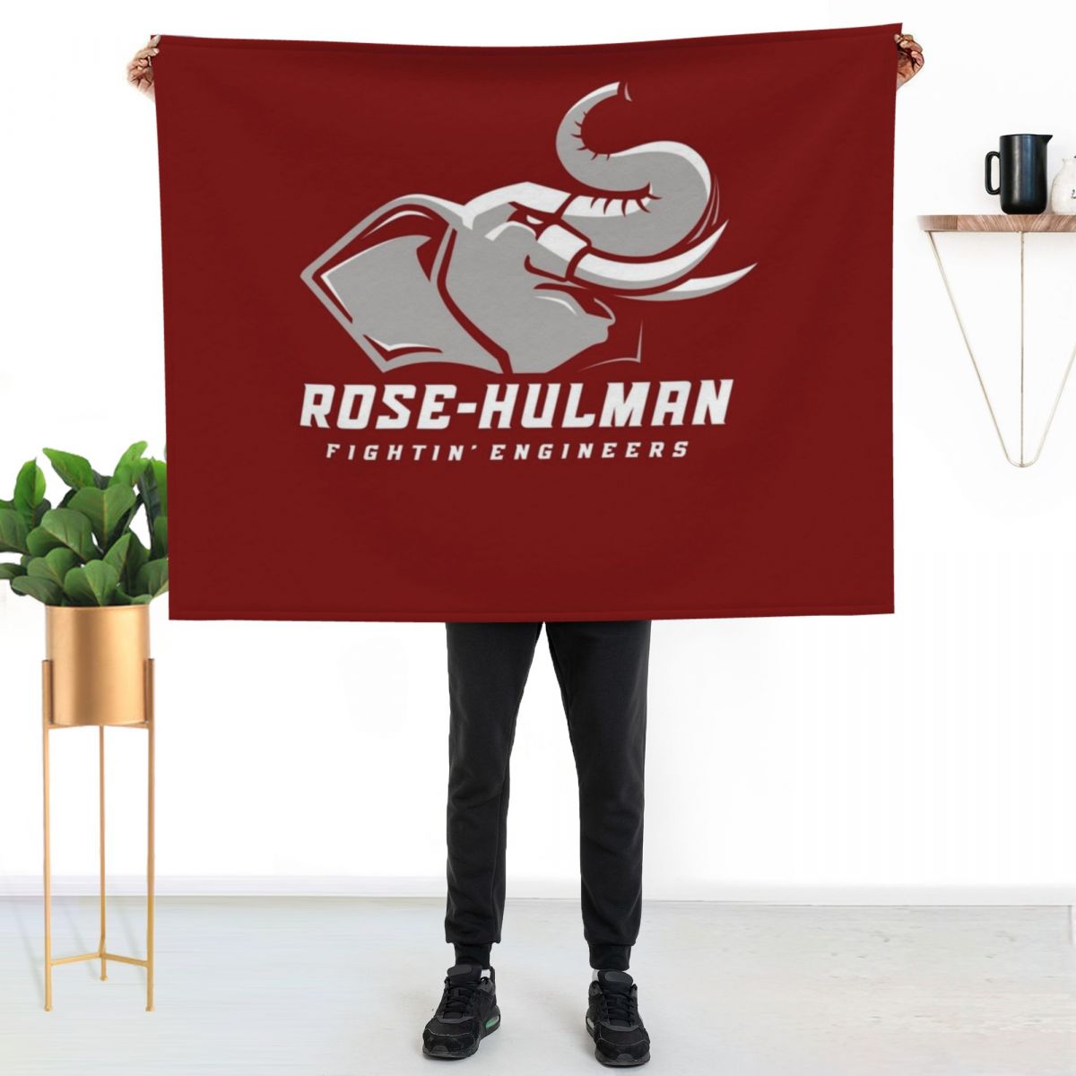 ผ้าห่ม The Rose Hulman Fightin - 3D Printing Engineer บทวิจารณ์และราคา