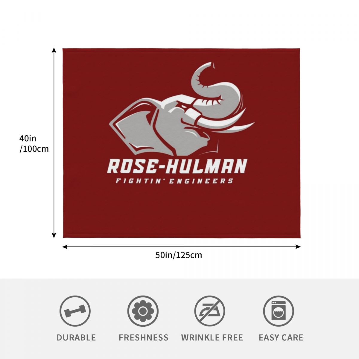 ผ้าห่ม The Rose Hulman Fightin - 3D Printing Engineer บทวิจารณ์และราคา