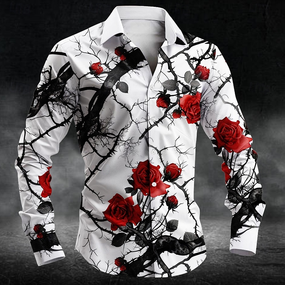 เสื้อเชิ้ตลายดอกพลัมแฟชั่น พิม - 3D Printing Kpop บทวิจารณ์และราคา